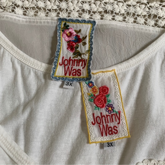 Johnny Was Bohemian Lace Top w Coordianting Tank EUC size 3X - Picture 10 of 10